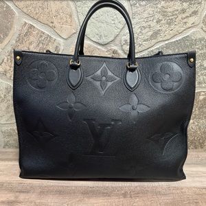 Louis Vuitton Onthego GM black logo